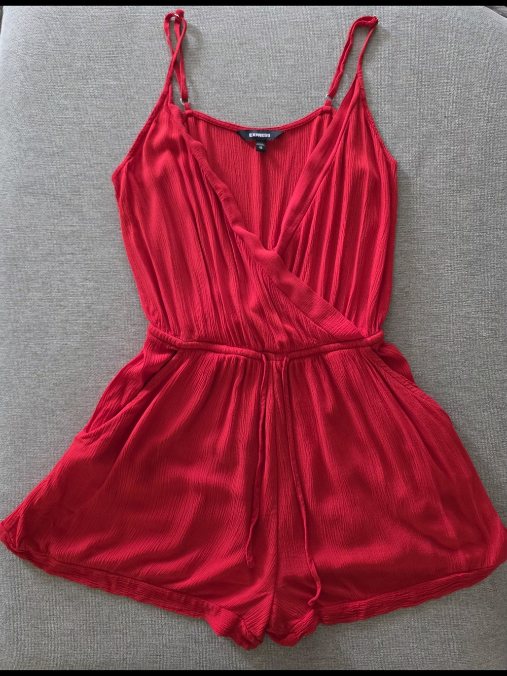Express Romper Sleeveless Flowy V-Neck Summer Outfit, Size XS